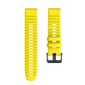 For Garmin Fenix 7 Silicone Watch Band(Yellow)