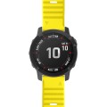 For Garmin Fenix 7 Silicone Watch Band(Yellow)