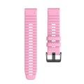 For Garmin Fenix 7 Silicone Watch Band(Pink)
