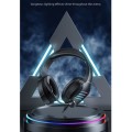 awei GM-5 USB + 3.5mm Ambient Light Gaming Wired Headset with Microphone(Black)