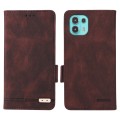 For Motorola Edge 20 Lite / 20 Fusion Magnetic Clasp Leather Phone Case(Brown)