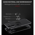 For Xiaomi Redmi Note 11 4G International Version Metal Ring Holder TPU Phone Case(Black Blue)