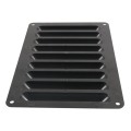 A6786 214x149mm RV / Bus Grille Vent Panel with Screws(Black)