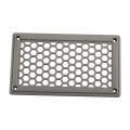 A6791 198x114mm RV / Bus Hexagon Pattern Air Inlet Panel with Screws(Grey)