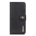 For Xiaomi Redmi Note 11S / Note 11 4G 2022 KHAZNEH Cowhide Texture Flip Leather Phone Case(Black)