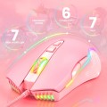 ONIKUMA CW905 RGB Lighting Wired Mouse(Pink)