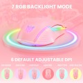 ONIKUMA CW905 RGB Lighting Wired Mouse(Pink)