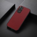 For Xiaomi Redmi Note 11 4G Global / Note 11S Accurate Hole Carbon Fiber Texture Shockproof Case(Red
