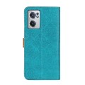 For OnePlus Nord CE 2 5G European Floral Embossed Leather Phone Case(Blue)