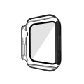 Electroplating Matte All-inclusive PC + Tempered Glass Watch Case For Apple Watch Series 9 / 8 / 7 4