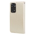 For Redmi Note 11 Global Version / Note 11S 4G Global Version Rose Embossed Leather Phone Case(Gold)