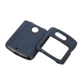 For Motorola Moto Razr 5G Wood Texture PU Phone Case(Blue)