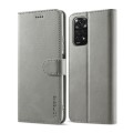 For Xiaomi Redmi Note 11/11S International Version LC.IMEEKE Calf Texture Leather Phone Case(Grey)