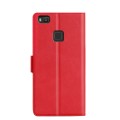 For Huawei P9 Lite Ultra-thin Voltage Side Buckle PU + TPU Leather Phone Case(Red)