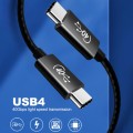 PD 100W USB-C / Type-C to USB-C / Type-C Compatible Thunderbolt 4 Full-function Data Cable, Cable Le