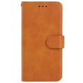 Leather Phone Case For vivo iQOO U5x(Brown)