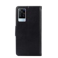 For vivo X60 Pro Foreign Version / X60 Curved Screen Version Crystal Texture Leather Phone Case(Blac