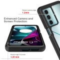 For Motorola Moto G200 5G Starry Sky Full Body Hybrid Shockproof Phone Case (Red)