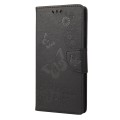 For Motorola Moto G22 Butterfly Embossed Horizontal Flip Leather Phone Case(Black)