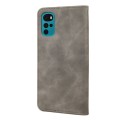 For Motorola Moto G22 Skin Feel Splicing Leather Phone Case(Grey)