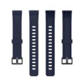 For Realme Band RMA199 Solid Color Silicone Watch Band(Ink Blue)