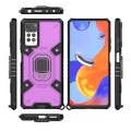 For Xiaomi Redmi Note 11 Pro 5G / 4G Global Space PC+TPU Shockproof Phone Case with Ring Holder(Purp