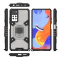 For Xiaomi Redmi Note 11 Pro 5G / 4G Global Space PC+TPU Shockproof Phone Case with Ring Holder(Grey