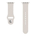 Leopard Embossing Silicone Watch Band For Apple Watch Series 9&8&7 41mm / SE 3&SE 2&6&SE&5&4 40mm /