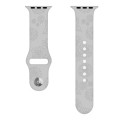 Sunflower Embossing Silicone Watch Band For Apple Watch Series 9&8&7 41mm / SE 3&SE 2&6&SE&5&4 40mm