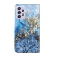 For Samsung Galaxy A53 5G 3D Painting Pattern TPU + PU Leather Phone Case(Milky Way)