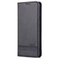 For Xiaomi 12 / 12X AZNS Magnetic Calf Texture Flip Leather Phone Case(Black)