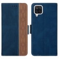 For Samsung Galaxy A12 5G Stitching Side-Magnetic RFID Leather Phone Case(Royal Blue)