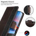 For Samsung Galaxy A13 4G Stitching Side-Magnetic RFID Leather Phone Case(Coffee)