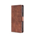 For Nokia 6 Skin Feel Crocodile Texture Magnetic Clasp PU Leather Phone Case(Brown)