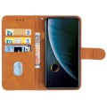Leather Phone Case For ZTE Blade V40(Brown)