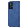 For Samsung Galaxy A23 5G AZNS Skin Feel Calf Texture Horizontal Flip Leather Phone Case(Blue)