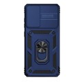 For Samsung Galaxy S20 FE Sliding Camshield Holder Phone Case(Blue)