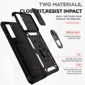 For Samsung Galaxy S21+ 5G Sliding Camshield Holder Phone Case(Black)