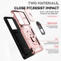 For Samsung Galaxy S21 Ultra 5G Sliding Camshield Holder Phone Case(Rose Gold)