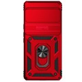 For Google Pixel 6 Pro Sliding Camshield Holder Phone Case(Red)