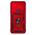 For Motorola Moto G Pure Sliding Camshield Holder Phone Case(Red)