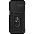 For Motorola Moto G31 Sliding Camshield Holder Phone Case(Black)