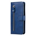 For Xiaomi Poco M4 Pro 4G Fashion Calf Texture Zipper Horizontal Flip Leather Case(Blue)
