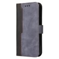 For OPPO Find X5 Lite/Reno7 5G(Global) Stitching-Color Horizontal Flip Leather Case(Grey)