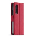 For Samsung Galaxy Z Fold3 5G Forwenw Dream Series Oil Edge Strong Magnetism Leather Phone Case(Red)