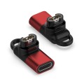 For Garmin Type-C / USB-C Female Watch Charging Adapter(Red)