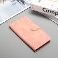 For Nokia C30 Skin Feel Butterfly Peony Embossed Leather Phone Case(Pink)