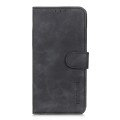 For vivo Y75 5G / Y55 5G KHAZNEH Retro Texture Horizontal Flip Leather Phone Case(Black)