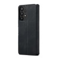 For Samsung Galaxy A33 5G DG.MING Retro Oil Edge Flip Leather Phone Case(Black)