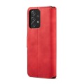 For Samsung Galaxy A73 5G DG.MING Retro Oil Edge Flip Leather Phone Case(Red)
